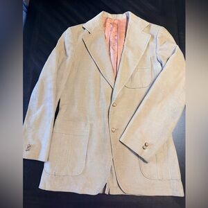 Vintage 1970’s Men’s Corduroy Blazer/Sport Coat– 38 Reg Retro Preppy Academia